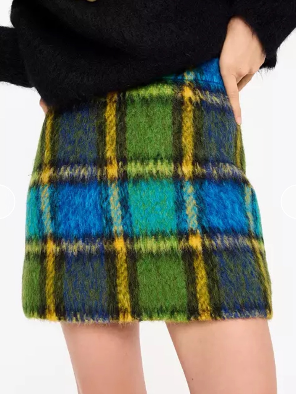 Kate Spade Grand Plaid A-Line Skirt